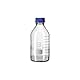 neoLab ecoLab Borosilikatglas Laborflaschen mit Ausgießring und Schraubkappe, Duran GL 45, Klar, Klar, 250mL Kapazität