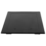 VILLCASE Pannello per Pareti in Plastica Nero 12x12cm Rimozione Rapida Resistente All'umidità per Ispezione Impianti Elettrici e Tubazioni in Cartongesso