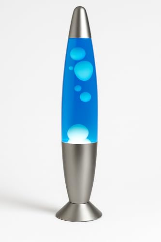 SIGNES GRIMALT - Lampara Sobremesa Lava 40 cm Azul-Blanco 83627