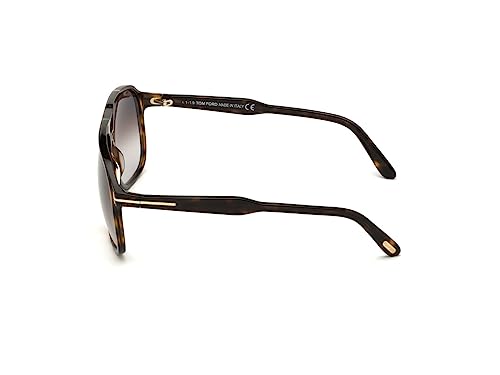 Tom Ford FT0753 52K Dark Havana FT0753 Pilot Sunglasses Lens Category 3 Size 622