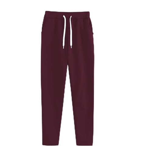Jogging Bottoms Women's Sports Trousers Long Training Trousers High Waist Casual Trousers Loose Sweatpants with Elastic Waistband Wide Straight Leg Yoga Gym Trousers Running Trousers Large Sizes Plain