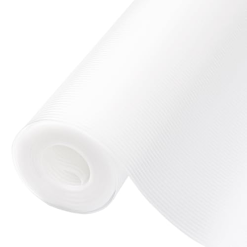 BAKHUK Shelf Liner, 17.5 Inch x 25 FT Non Adhesive Cabinet Liner, Double Sided Non-Slip Drawer Liner, Washable Refrigerator Mats, Liner for Kitchen Cabinets Shelves