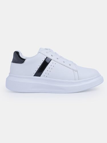 Image of Longwalk White Sneakers for Women & Girls | Trendy & Lightweight Casual Shoes