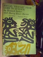Social Thought From Lore to Science, Volume Iii... B00NJWE8VI Book Cover