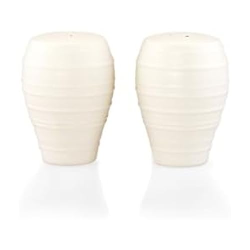Mikasa Swirl Salt and Pepper Shaker Set, White