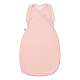 Tommee Tippee Swaddle Bag for Newborns, 0-3m, 2.5 TOG for 16-20°C, Blush Sleeping Bag, Soft Cotton-Rich Fabric, Healthy Hip Development Design, Bottom to Top Zip
