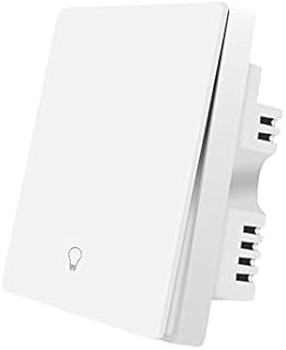Xenon Smart Zigbee Light Switch:Push Button Wall Switches Compatible with Alexa Google Assistant Remote Control Timer, Tuya hub and Neutral wire Needed CE-RED CE-REACH certified white 1 Gang 1 pack