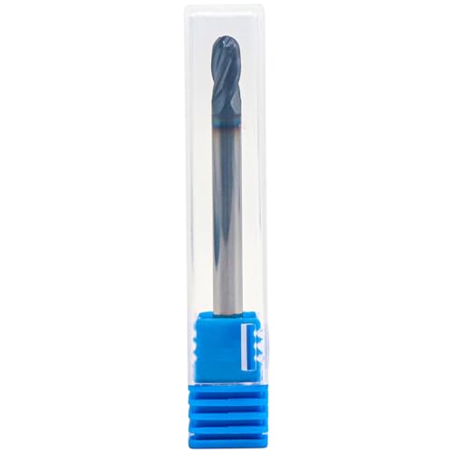 Image of 5Pcs 3 /16 inch Solid Carbide Ball Nose End Mills - Double End - AlTiN Coated, 4 Flute, 30 Degree Helix, 3 /16 inch Cutting Diameter, 3 /16 inch Shank Diameter, 3 /8 inch Length of Cut, 2-1 /2 inch Overall Length