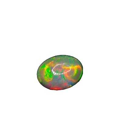 Opale éthiopienne cabochon ovale 12x9x4mm | Pierre précieuse en vrac naturelle multi feu