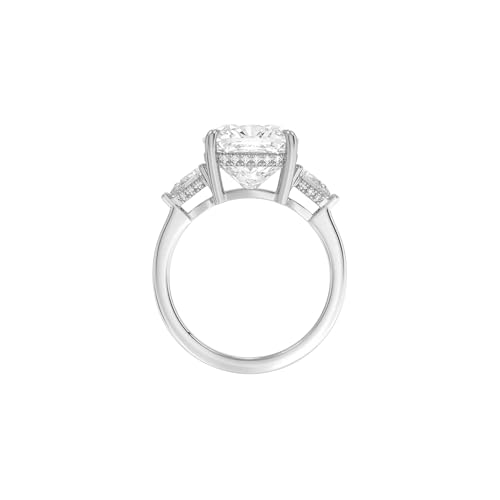 DAJEWELS 1-5 CT Cushion Cut Moissanite Engagement Ring for Women | Custom Hidden Halo Design | 925 Sterling Silver or 10K 14K 18K Solid Gold | Diamond-Tested | Gift for Her3