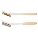 OSOLADY 2 Stück Küchenreinigungsbürste Nylon Kupferdrahtbürste Fettlöser für Gasherd Backofen Grill Gründliche Reinigung Hitzebeständig Langlebig für Haushalt und Gastronomie