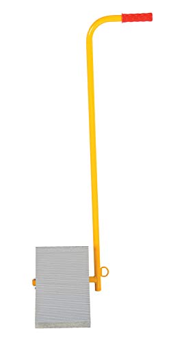 Image of Vestil EALUM-7-H Aluminum Wheel Chock with Handle 11-7 /8 In. x 17-1 /16 In. x 37-9 /16 In. Silver
