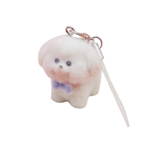 Charming Resin Keyring Cozy Flocking Surfaces Ideal For Daily Use