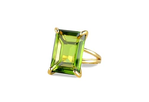 Bague en Péridot Or 14k : un bijou en pierre naturelle pour sublimer vos tenues