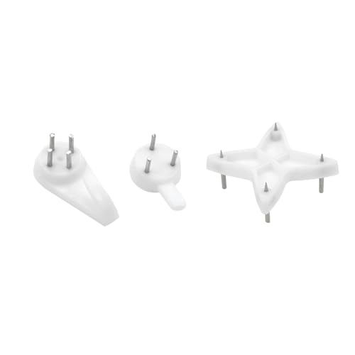 Image of Dnyta 100pcs Invisible Nail Wall Hooks No Trace Picture Hangers Painting Frame Hangers Photo Frame Hanging Hooks for Hanging Photo Frame,Decoration,Artwork Picture(3 Types)