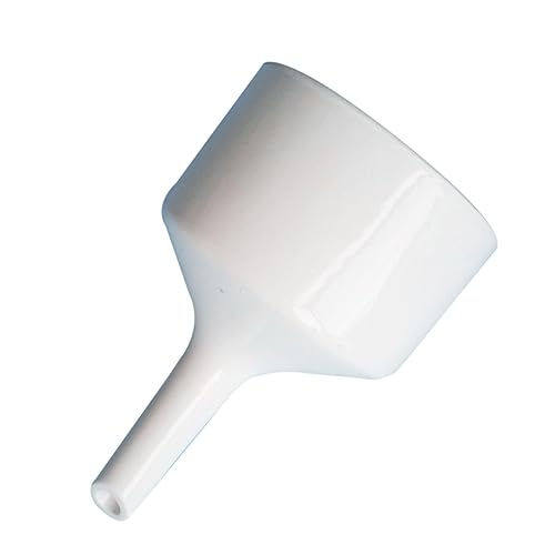 NAMOARLY White Buchner Funnel Wine Pot Funnel Wide Mouth Funnel Liquid Funnel