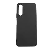 JACRON for ケース Xperia 10 IV用の ケース ブラック 耐衝撃 落下防止 軽·薄型 【SO-52C/SOG07】 ストラップホール付き 柔軟 砂艶消しの質感 ほこりが付かない 滑り止め ソニーエクスペリア 10 IV カバー スマートフォンケース