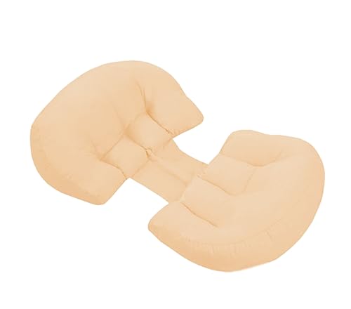 Almofada Travesseiro Ajustável Para Grávida Tecido Aveludado (Bra...