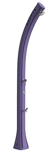 Ducha Solar De Exterior Jardín 28L Grifo Temporizado Y Lavapiedi Arkema Happy Beach Morado