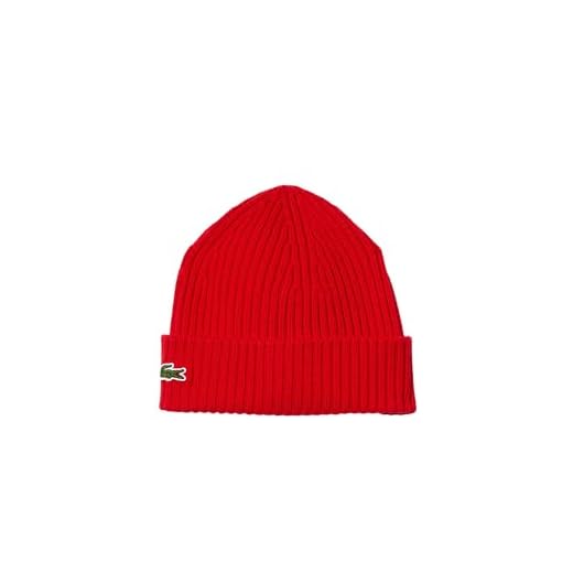 Lacoste Men's Soft Wool Beanie in Red