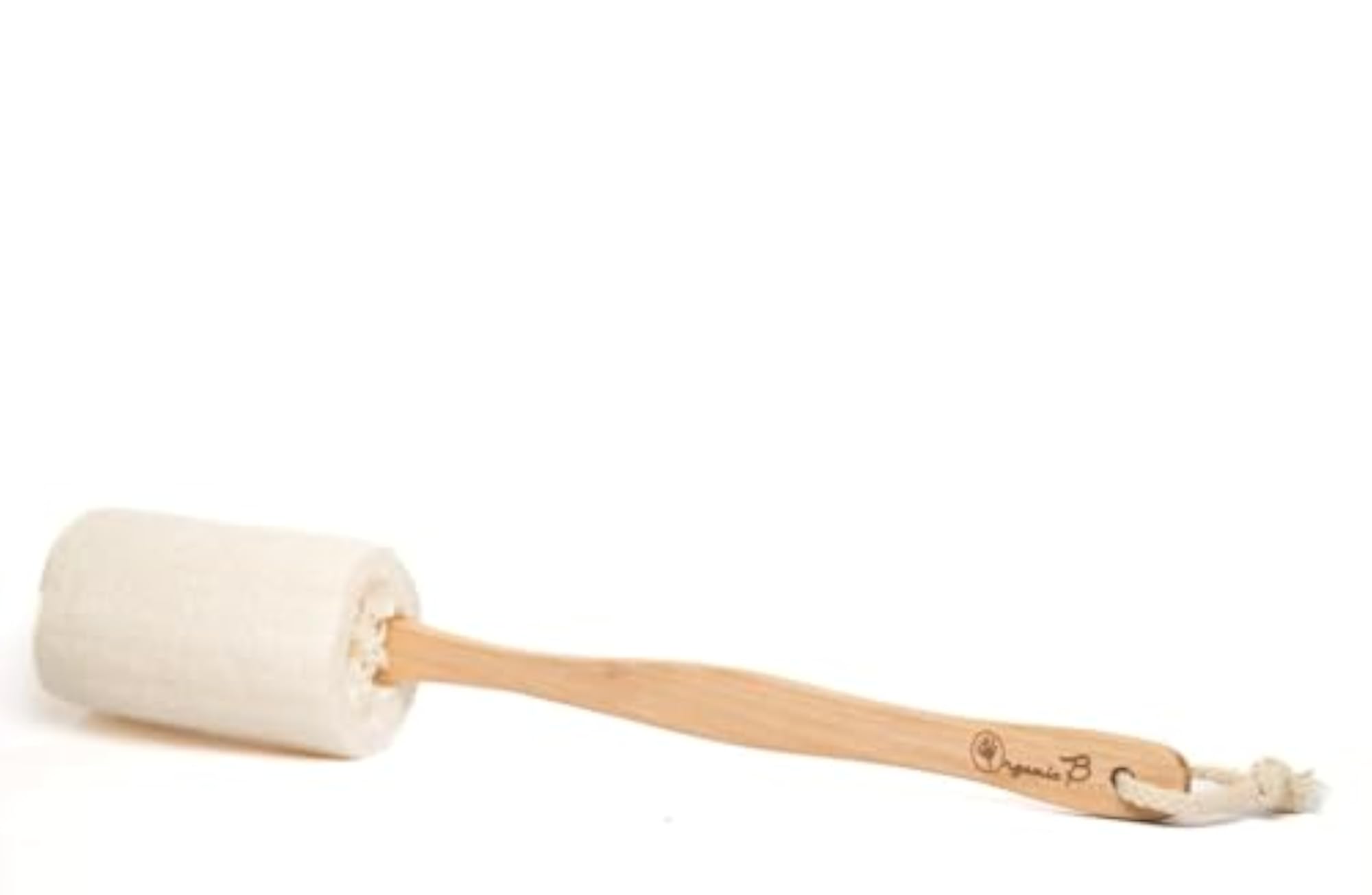 Natural Loofah with Wooden Handle
