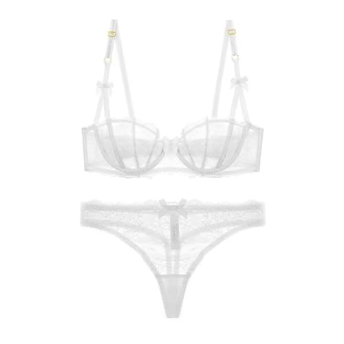 Ensemble soutien-gorge et string en dentelle pour vos nuits romantiques