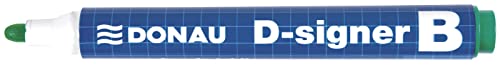 DONAU D-Signer B - Rotulador para pizarra blanca (10 unidades, punta redonda de 2 a 4 mm, resistente al secado, hasta 72 horas sin tapa), tinta no tóxica Cover