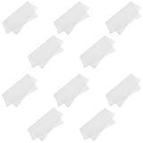 ARTSEWPLY Atmungsaktive Silikon Fixiermatte 30X30cm Hitzebeständige Pressunterlage mit Netzstruktur Weiße Applikationsmatte für Quilten und Basteln 10 Stück