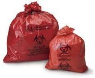 Pt# 172M Bag Biohazard 38X45" 40-45 Gallons Infectious Waste Red Lf 250/Ca by, Medical Action Industries