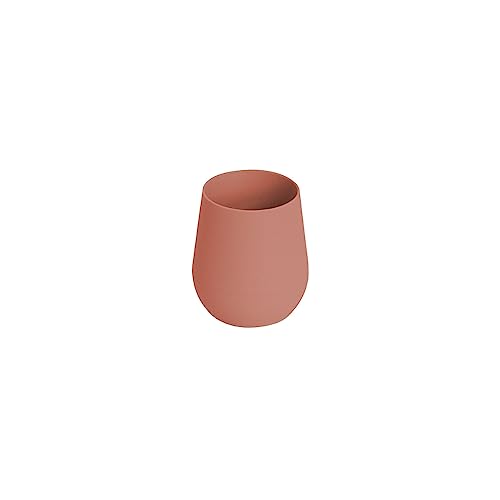Image of ezpz Tiny Cup - 100% Silicone Drinking Training Open Cup for Baby /Infants - Designed by a Pediatric Feeding Specialist - Soft Non-Slip Grip - Weighted Base & Tactile Bumps - 59 ml, 4 Months+ (Sienna)