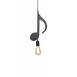 MUMUMI Wrought Iron Simple Modern Chandelier Bar Creative Nordic Musical Note Pendant Lights Personalized Music Restaurant Decorative Art Hanging Lamp (Size : C)