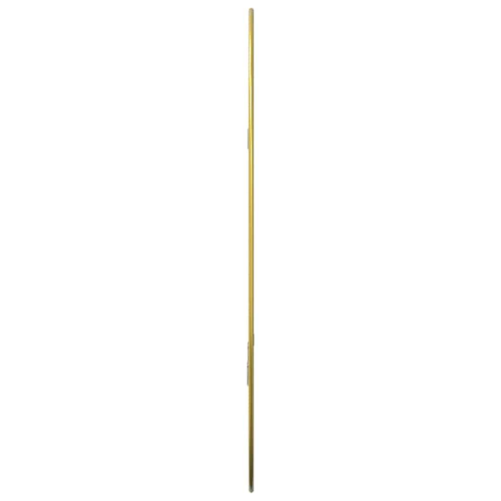 Espejo de pared dorado de 60 x 40 cm, espejo de baño rectangular, marco de PVC duradero, reflectante, fácil de montar, para dormitorio, pasillo, sala de estar