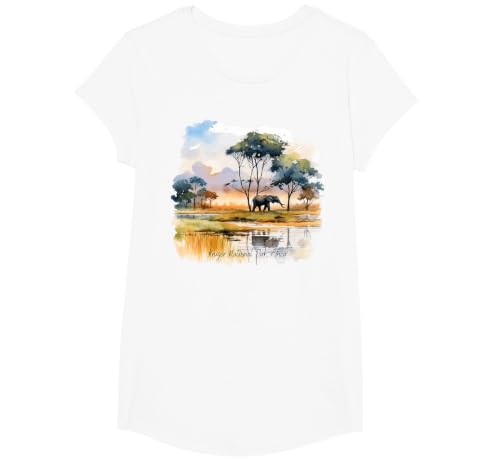 Kruger National Park is Africa Souvenir is Kruger Love T-Shirt, Girls, White, Medium