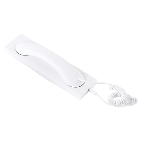 Auricular retro, conector de 3,5 mm, reducción de ruido, tamaño estándar para uso doméstico y de oficina, material duradero, teléfono fijo para personas mayores, computadora, pared, casa o entornos de