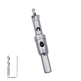12mm Hole Saw LAIWEI Carbide Hole Cutter Stainless Steel Metal Drill Bit Tungsten Alloy Tip Cutting Diameter (1/2' TCT Hole Saw)