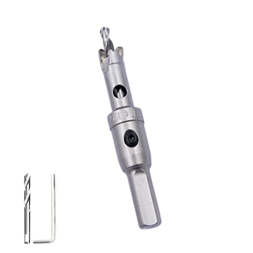 12mm Hole Saw LAIWEI Carbide Hole Cutter Stainless Steel Metal Drill Bit Tungsten Alloy Tip Cutting Diameter (1/2”TCT Hole Saw)