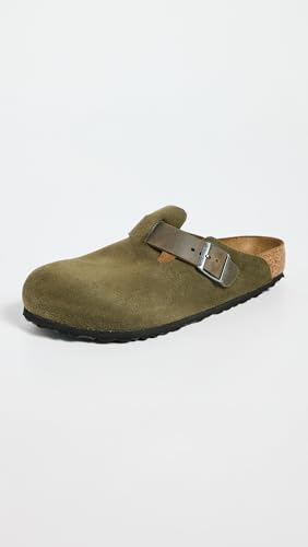 Image of Birkenstock Men's Boston Clogs, Thyme, Green, 11 Medium US
