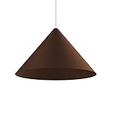 l+ lampadario cucina moderno, in metallo, forma conica, diametro 50 cm, lampadario soggiorno a sospensione, corten