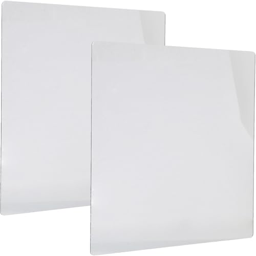 CHICAMPERA 2個 自粘式アクリル壁掛け鏡 割れない 鏡面 バスルーム洗面所用 全身ミラー壁貼れる装飾鏡