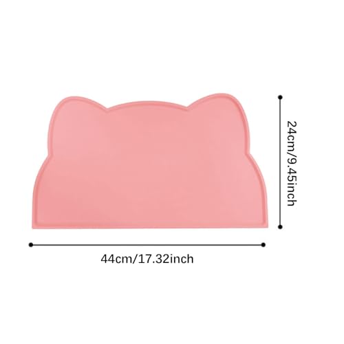 ＡＷＨＡＯ Tapete de comida de gato, bandeja de tigela de água de cachorro, impermeável, para limpar o pi
