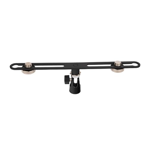 Support double micro réglable en aluminium durable pour vos sessions de chant