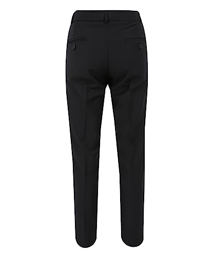 Boys Slim Fit Plain Formal Wedding Party Smart Pants in Black3
