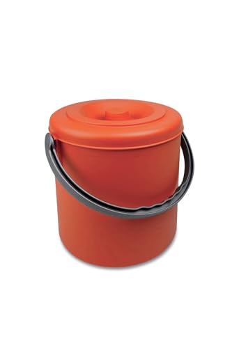 Stefanplast Pattumiera Eureka 20Lt C/Cop Arancio, Come Da Foto