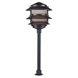 Ark Lighting Orbit L2030-C-BR LED Outdoor 3-Tier CAST Aluminum Pagoda Lights- 12V Bronze