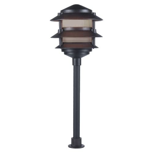Ark Lighting Orbit L2030-C-BR LED Outdoor 3-Tier CAST Aluminum Pagoda Lights- 12V Bronze