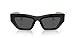 Versace VE 4432U GB1/87 Black/Gold Plastic Fashion Sunglasses Grey Lens