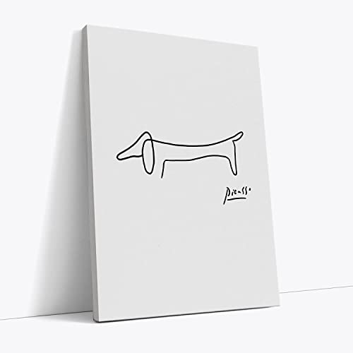 Toile murale Pablo Picasso Chien saucisse impression d'art grand format