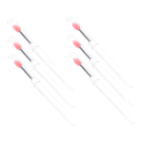 Baluue Silicone Lip Brush Lipstick Pen Lip Mask Brush Makeup Use 6pcs Set Compact and Portable for Travel and Daily Use