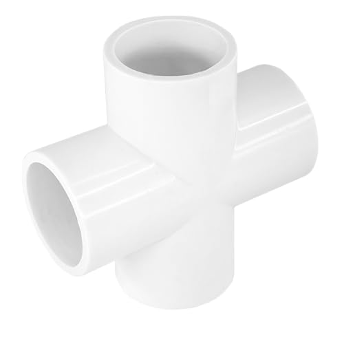 Gardeningwill Lot de 10 raccords croisés en PVC 4 voies 20 mm pour serres et meubles