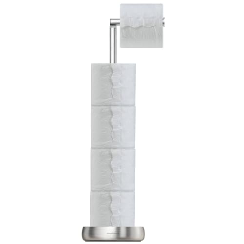 Toilet Paper Holder Stand with Storage Weighted (SUS304 Stainless Steel)